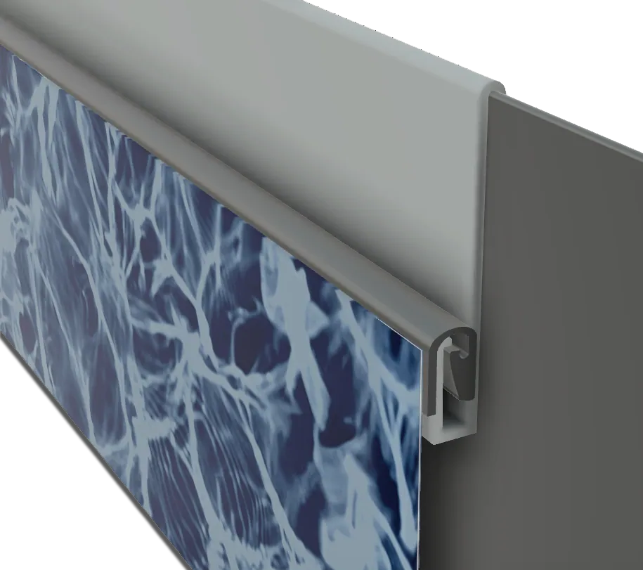 Above-ground standard bead track install reference